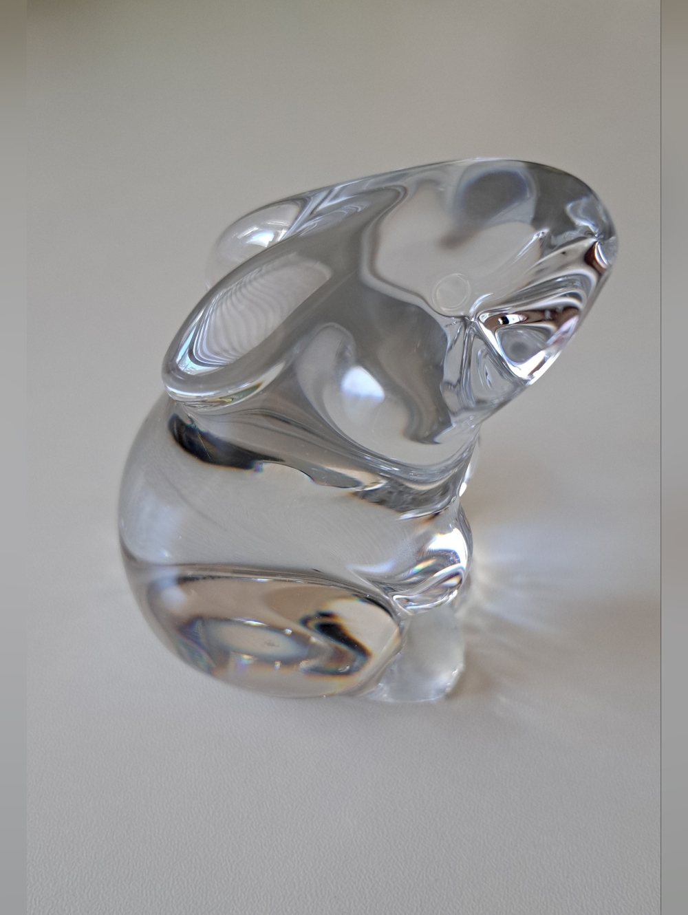 Baccarat France Crystal Rabbit Paperweight - Picture 4 of 10